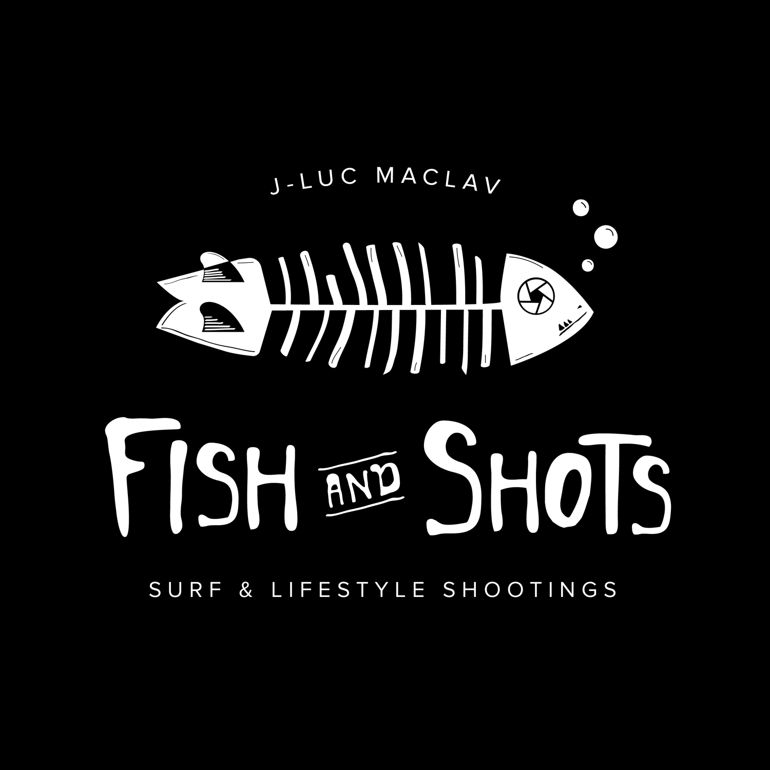 Fish and shots Logo, J-Luc MacLav.