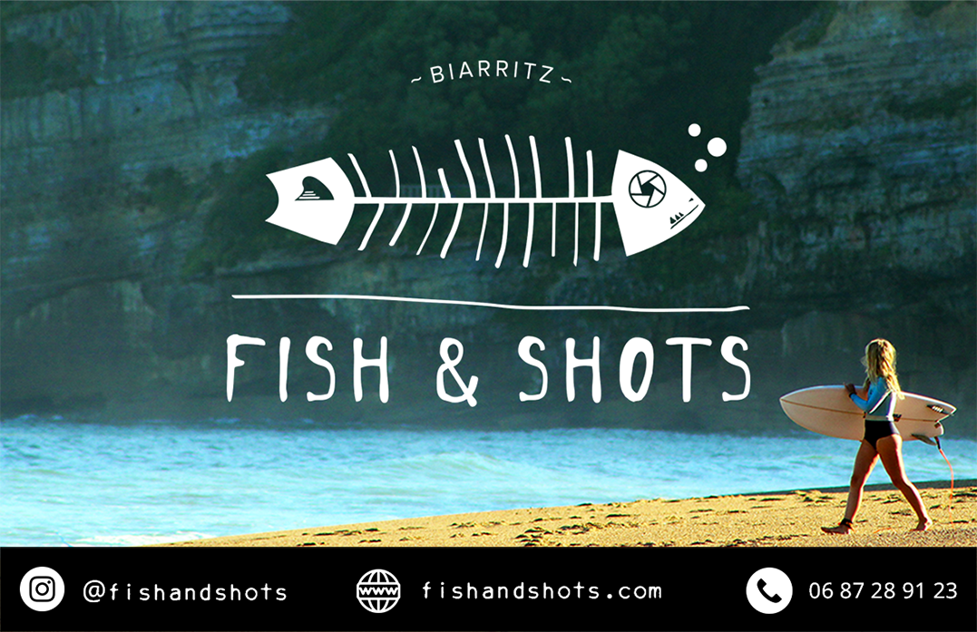 Fish and shots Logo, J-Luc MacLav.